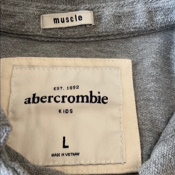 Abercrombie Kids Gray Polo - Picture 3 of 3
